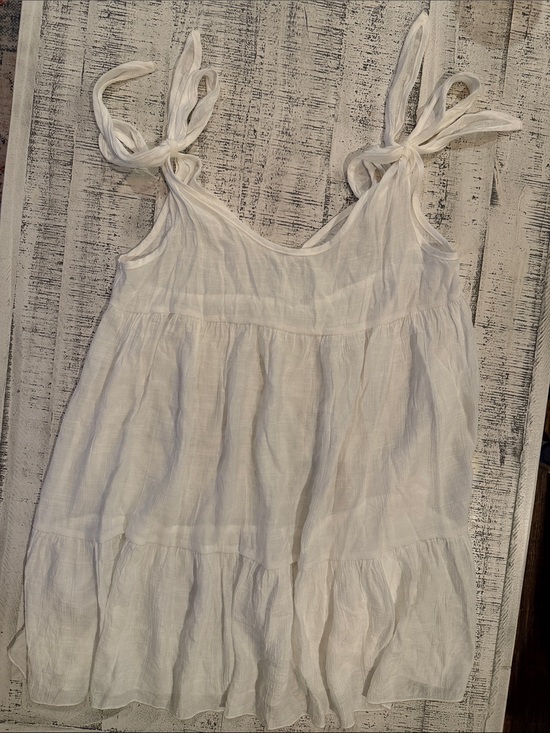 Other - Women’s White Tie-Shoulder Coverup